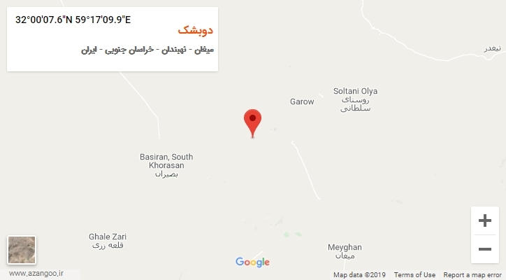 روستای دوبشک بر روی نقشه