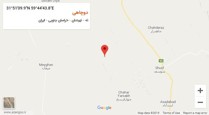روستای دوچاهی بر روی نقشه