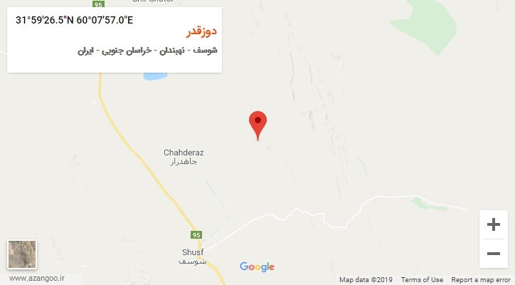 روستای دوزقدر بر روی نقشه