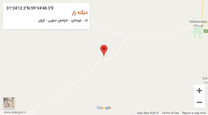 روستای دیگنه زار بر روی نقشه