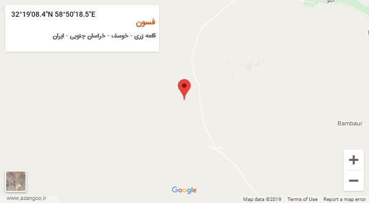 روستای فسون بر روی نقشه