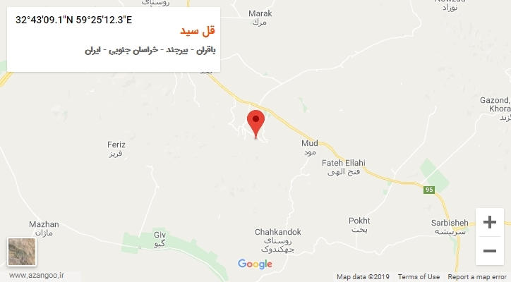 روستای قل سید بر روی نقشه