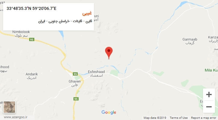 روستای غیبی بر روی نقشه