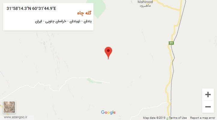 روستای گله چاه بر روی نقشه