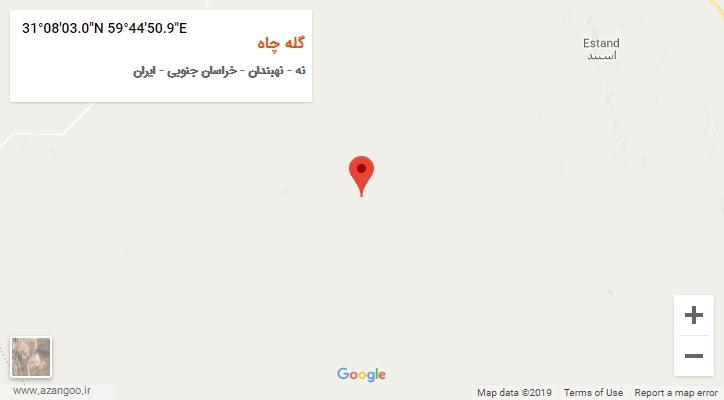 روستای گله چاه بر روی نقشه