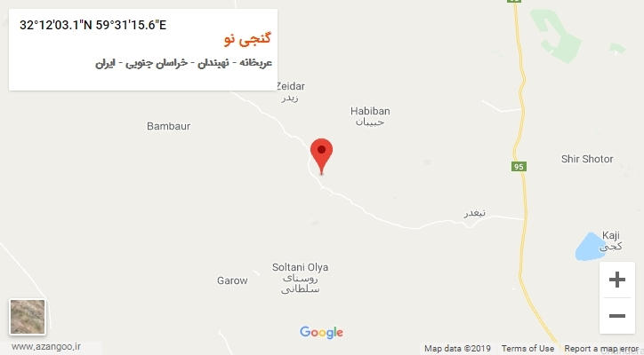 روستای گنجی نو بر روی نقشه