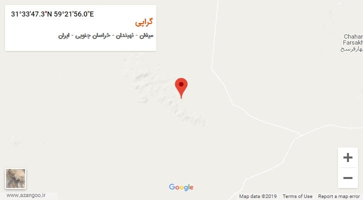 روستای گراپی بر روی نقشه