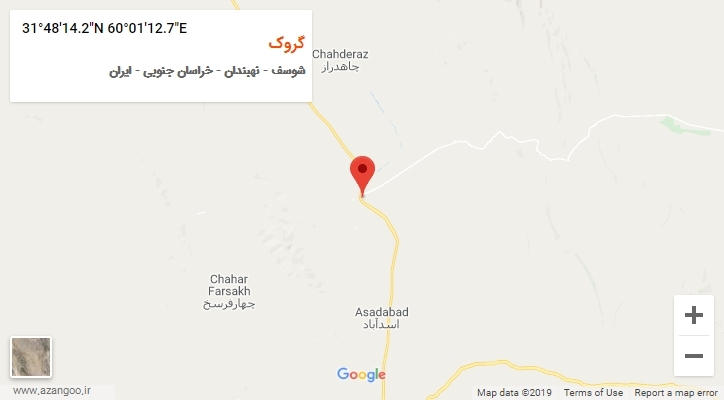 روستای گروک بر روی نقشه