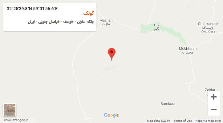 روستای گولک بر روی نقشه