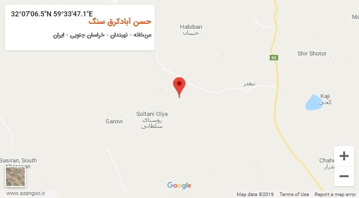 روستای حسن آبادکرق سنگ بر روی نقشه