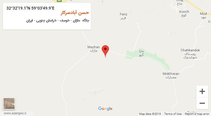 روستای حسن آبادسرکار بر روی نقشه