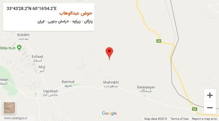 روستای حوض عبدالوهاب بر روی نقشه