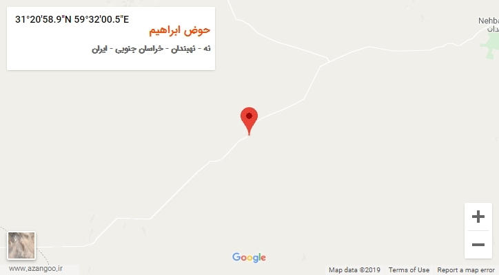 روستای حوض ابراهیم بر روی نقشه