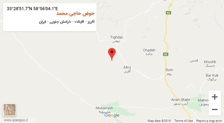 روستای حوض حاجی محمد بر روی نقشه