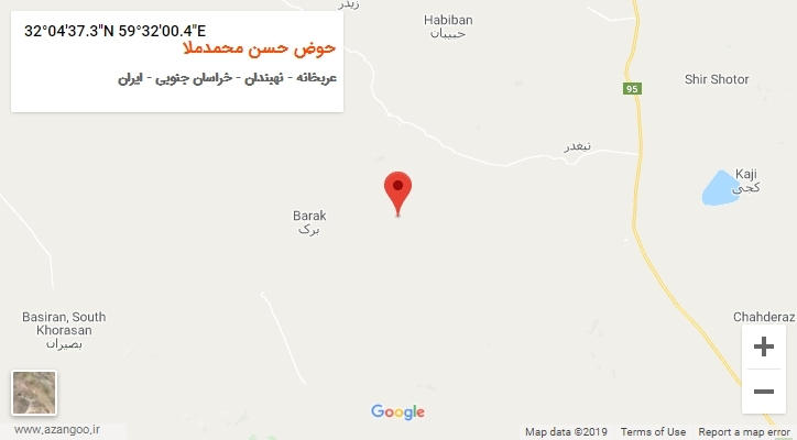 روستای حوض حسن محمدملا بر روی نقشه