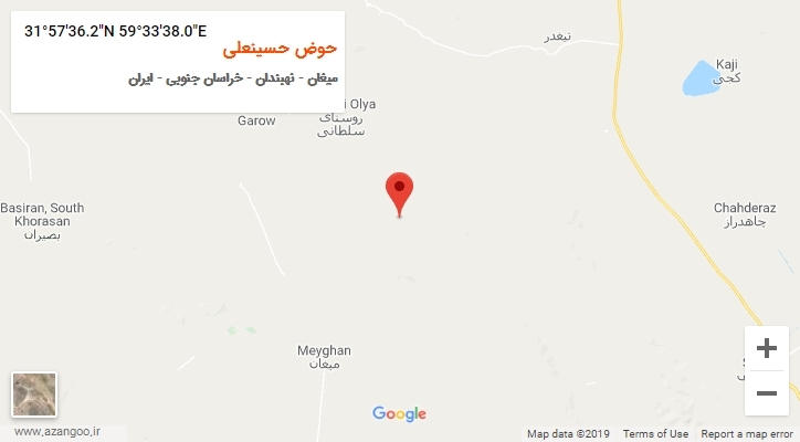 روستای حوض حسینعلی بر روی نقشه