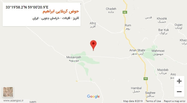 روستای حوض کربلایی ابراهیم بر روی نقشه