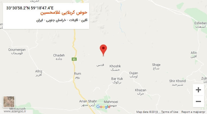 روستای حوض کربلایی غلامحسین بر روی نقشه