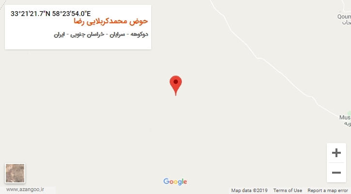روستای حوض محمدکربلایی رضا بر روی نقشه
