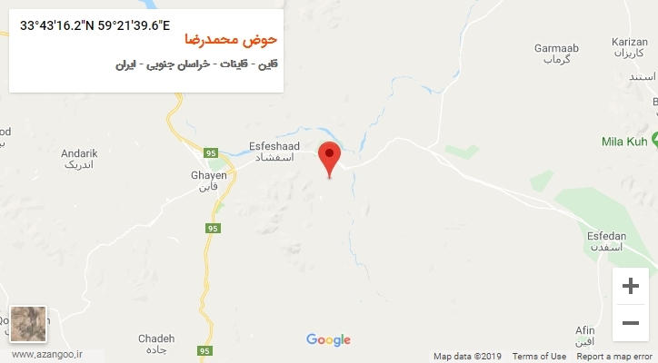 روستای حوض محمدرضا بر روی نقشه