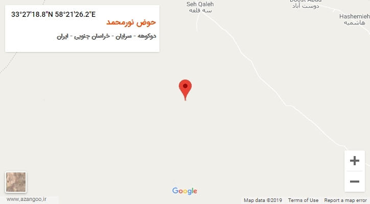 روستای حوض نورمحمد بر روی نقشه