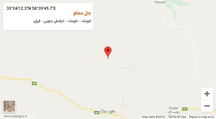 روستای جل مجلو بر روی نقشه