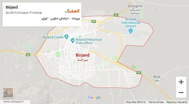 دهستان کاهشنگ بر روی نقشه