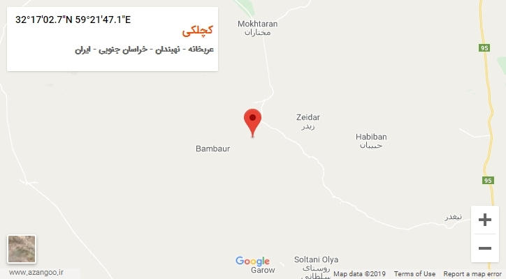 روستای کچلکی بر روی نقشه