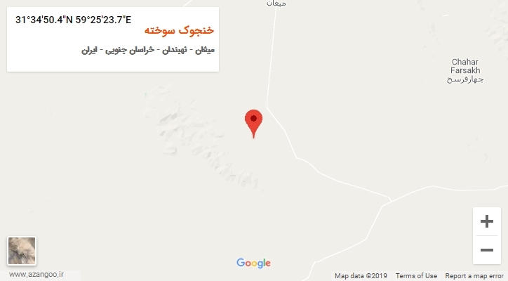 روستای خنجوک سوخته بر روی نقشه