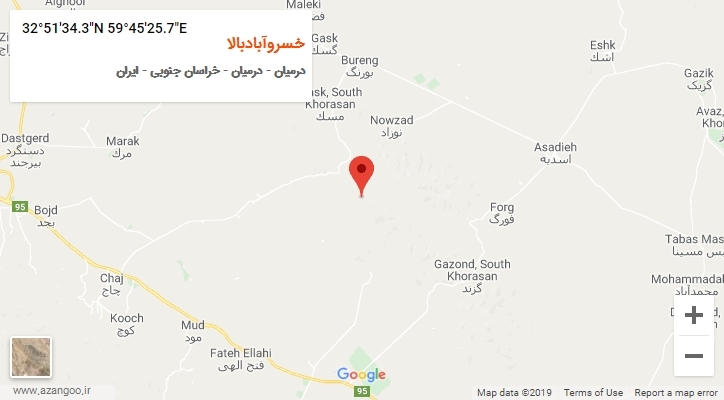 روستای خسروآبادبالا بر روی نقشه