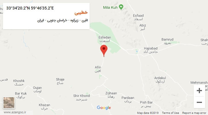 روستای خطیبی بر روی نقشه