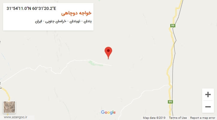 روستای خواجه دوچاهی بر روی نقشه