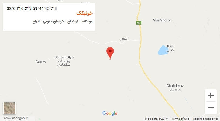 روستای خونیکک بر روی نقشه