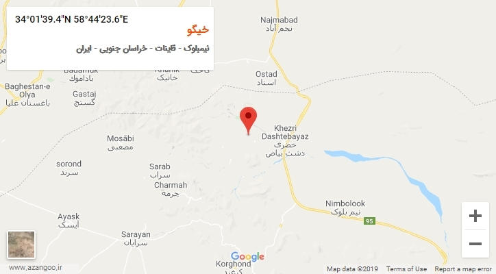 روستای خیگو بر روی نقشه