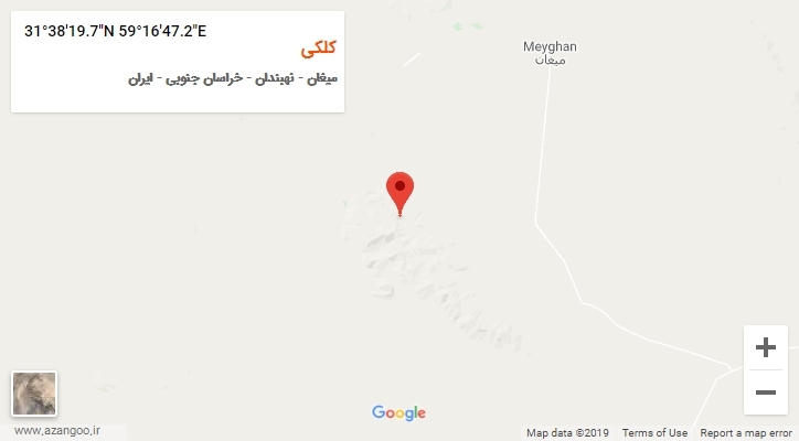 روستای کلکی بر روی نقشه