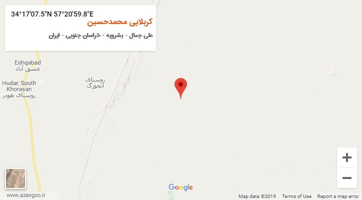 روستای کربلایی محمدحسین بر روی نقشه