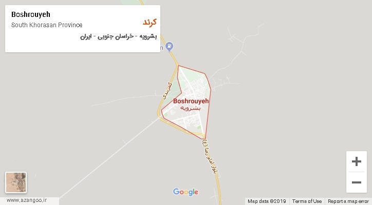 دهستان کرند بر روی نقشه