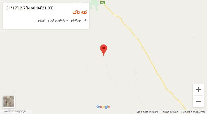 روستای کته تاک بر روی نقشه