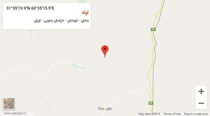 روستای لوله بر روی نقشه