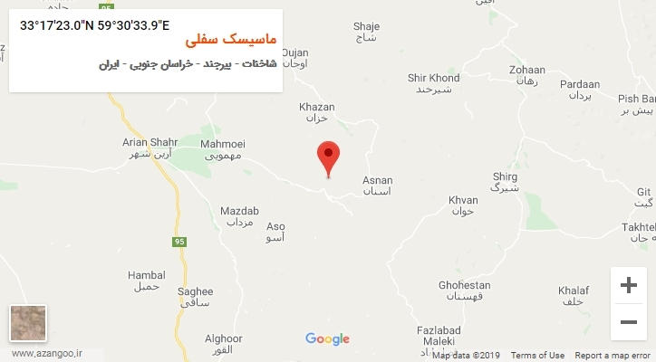 روستای ماسیسک سفلی بر روی نقشه