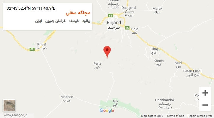 روستای مچلگه سفلی بر روی نقشه