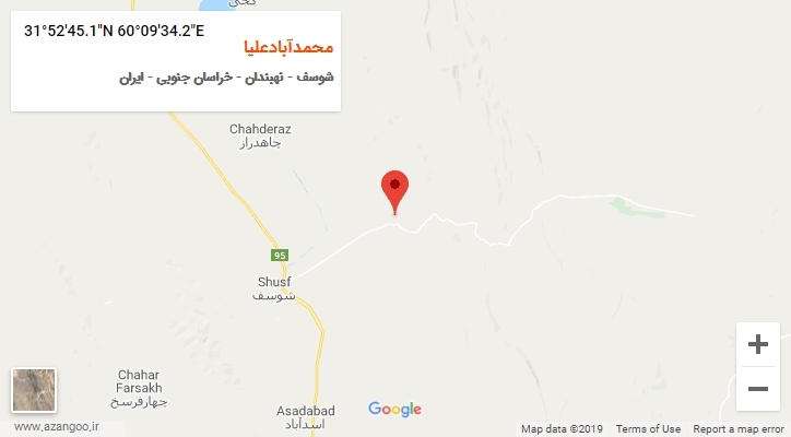 روستای محمدآبادعلیا بر روی نقشه