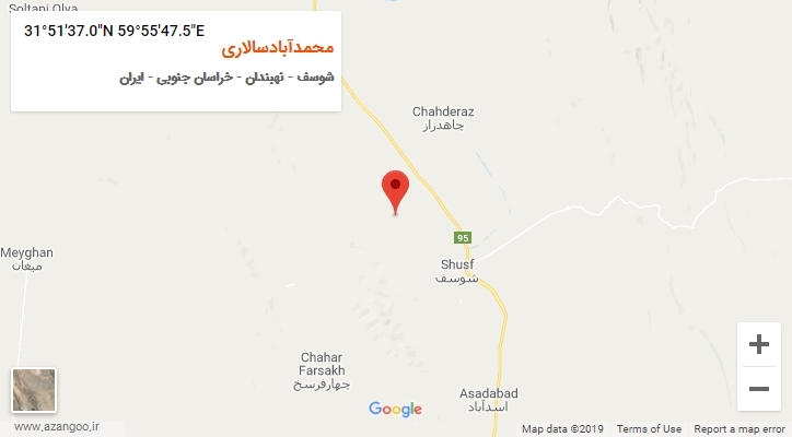 روستای محمدآبادسالاری بر روی نقشه