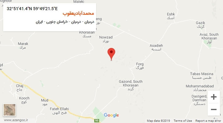روستای محمدآبادیعقوب بر روی نقشه