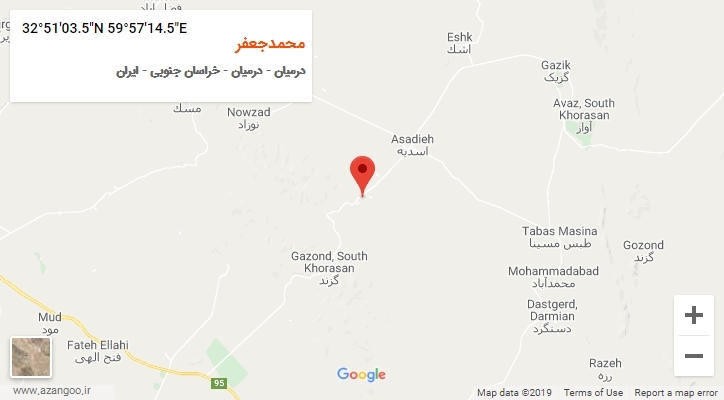 روستای محمدجعفر بر روی نقشه