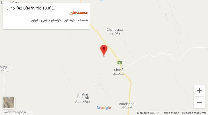 روستای محمدخان بر روی نقشه