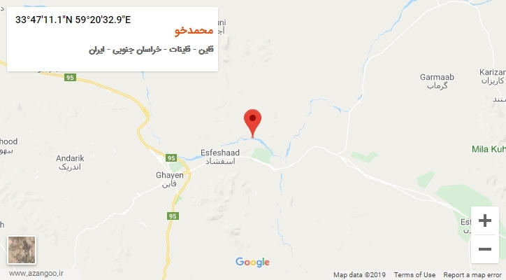روستای محمدخو بر روی نقشه