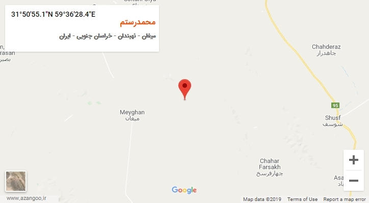 روستای محمدرستم بر روی نقشه