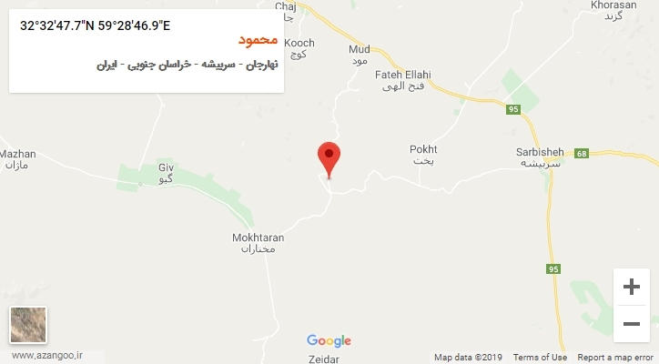 روستای محمود بر روی نقشه