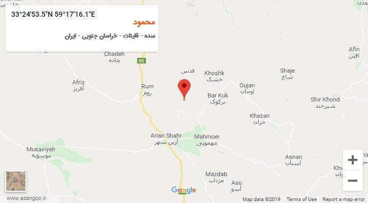 روستای محمود بر روی نقشه